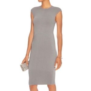 RONNY KOBO Gray Kikimora Bodycon Midi Dress
